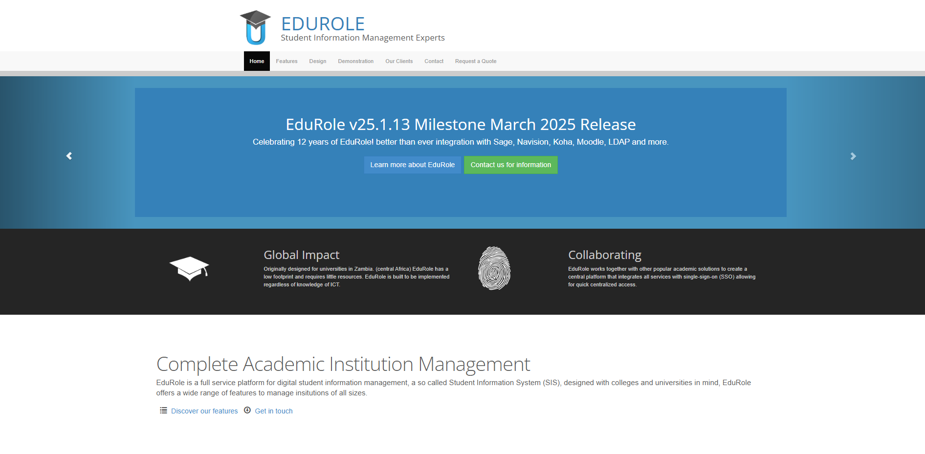 EduRole System Interface